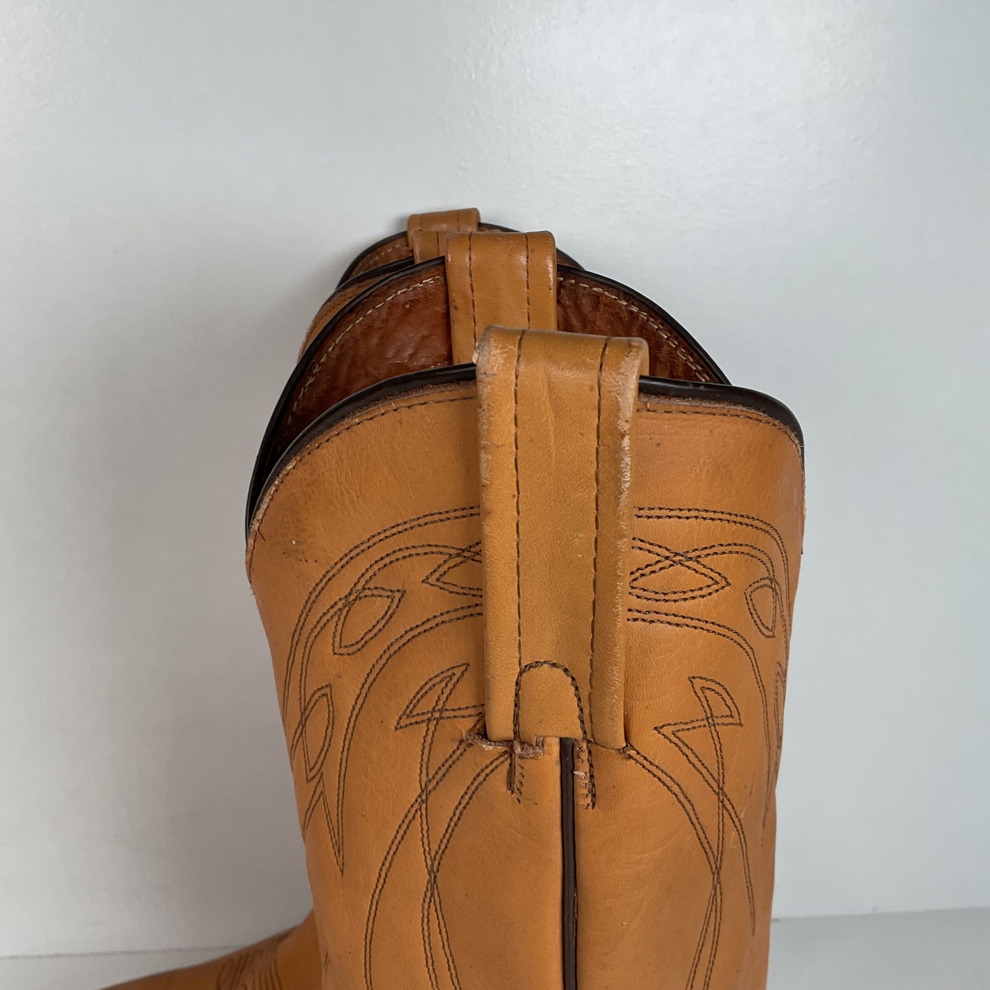 Vintage Frye Billy Cowboy Boots | USA Made | Butterscotch | Men’s 9.5 D