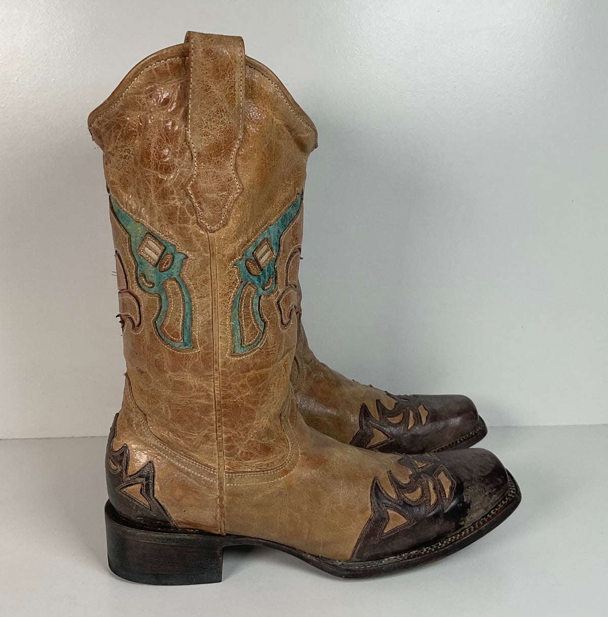 Corral Heart Breaker Cowgirl Boots | Tooled Heartbreaker Inlay | Women’s 11 M