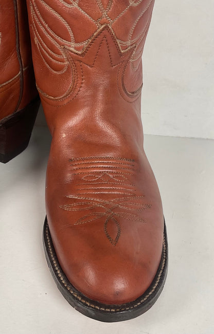 Vintage Tony Lama Tall Cowgirl Boots | Gold Label | Men’s 6.5 C | Women’s 7.5