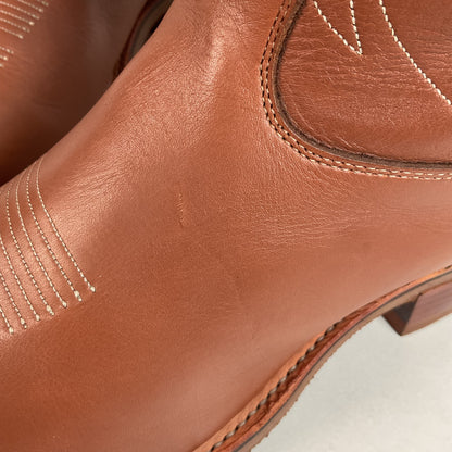 Tony Lama Natural Retan Cowboy Boots | USA Made | 14 D