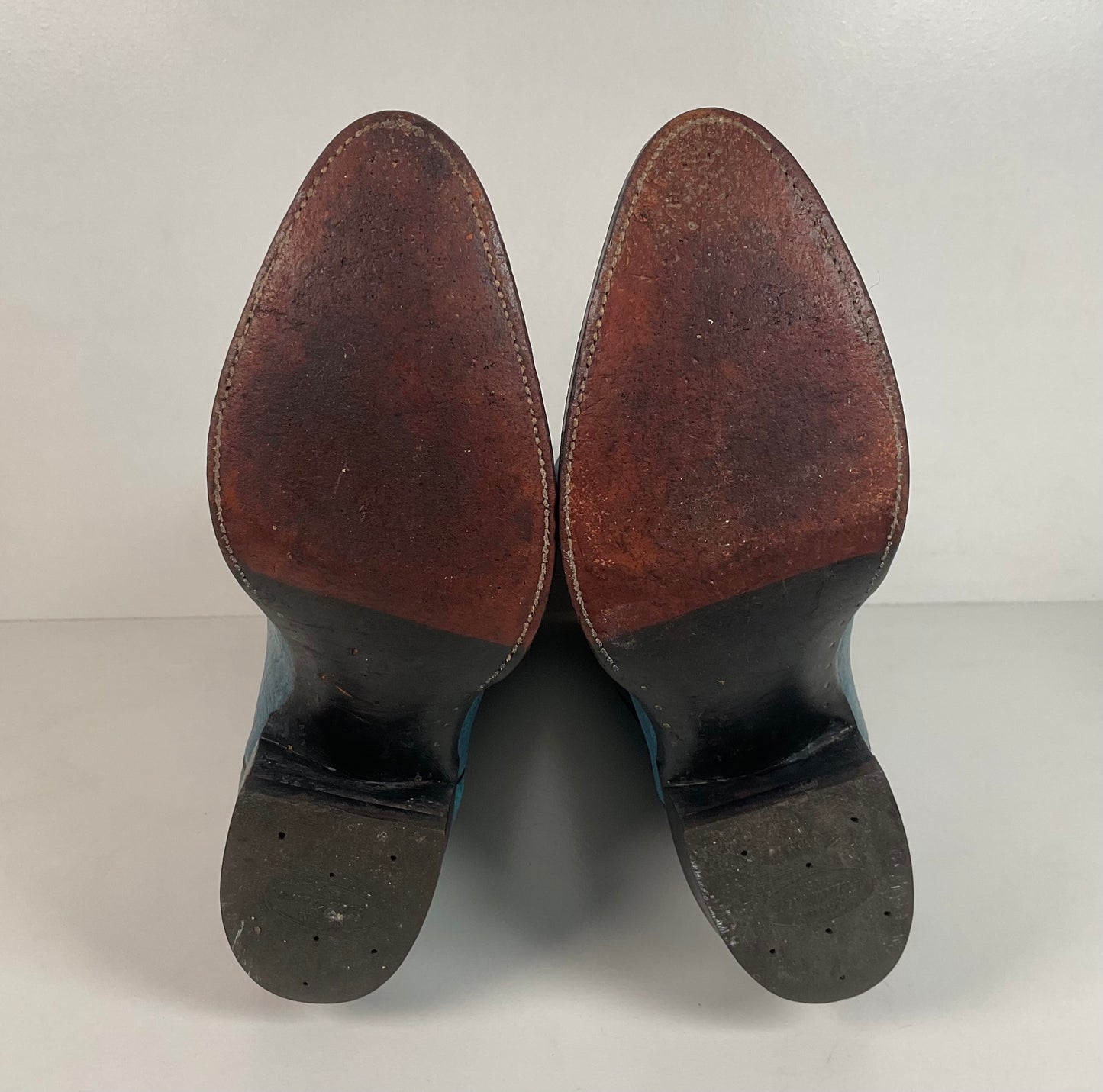 Vintage Hondo Antelope Cowboy Boots | Exotic | Powder Blue | Men’s 11 D