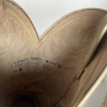 Vintage Dan Post Smooth Ostrich Cowboy Boots | Exotic | USA Made | 10.5 D