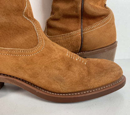 Vintage Wolverine Pig Skin Suede Cowgirl Boots | USA Made | Women’s 7.5 M