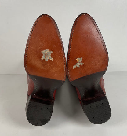 Vintage Tony Lama Teju Lizard Cowboy Boots | Gold Label | Narrow | Men’s 9.5 B