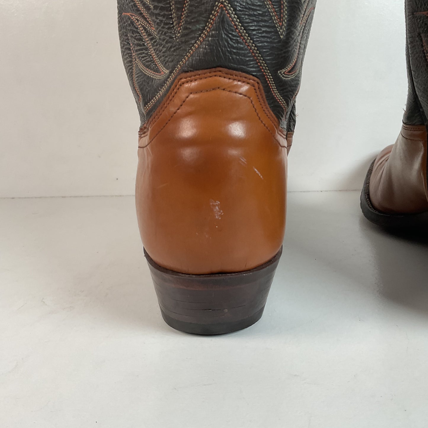 Vintage Justin Cowboy Boots | Calfskin | USA Made | Extra Narrow | Men’s 13 A