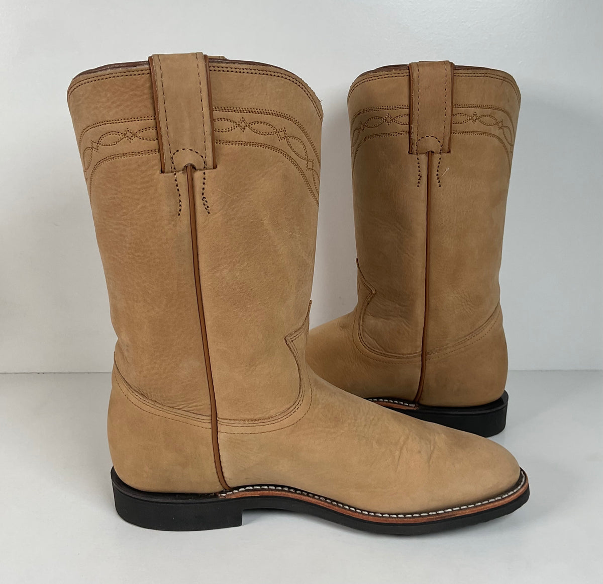 Justin Elk Skin Roper Boots | Tekno Crepe | USA Made | Women’s 7 B