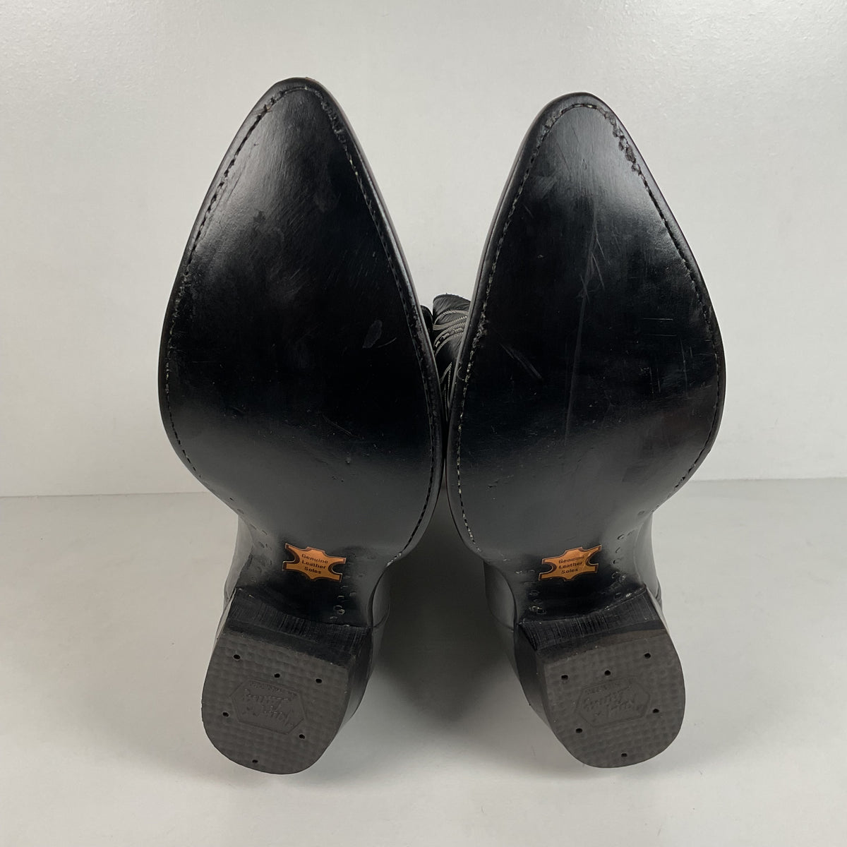 Vintage Tony Lama Lizard Wingtip Cowboy Boots | Charcoal Grey | Men’s 11.5 EE