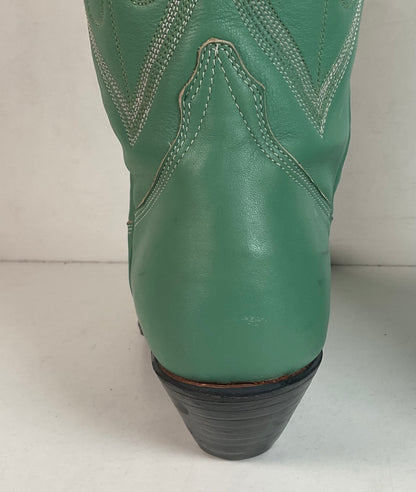 Chris Romero Tall Cowgirl Boots | Sea Foam Green | 6 M