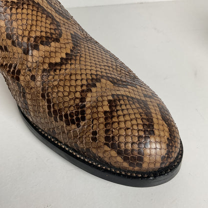 Vintage Larry Mahan Python Snakeskin Cowboy Boots | Reticulated | Men’s 12 D