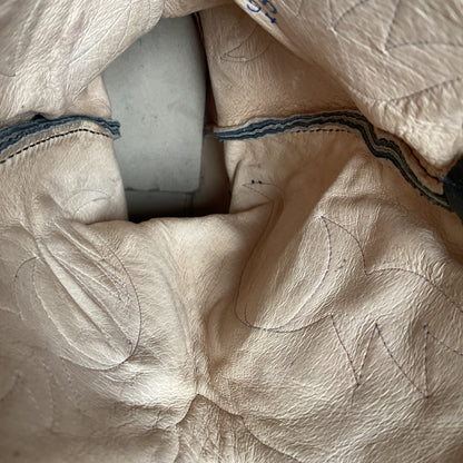 Vintage Dan Post Black Cherry Cowboy Boots | Tooled Inlay | 11 D