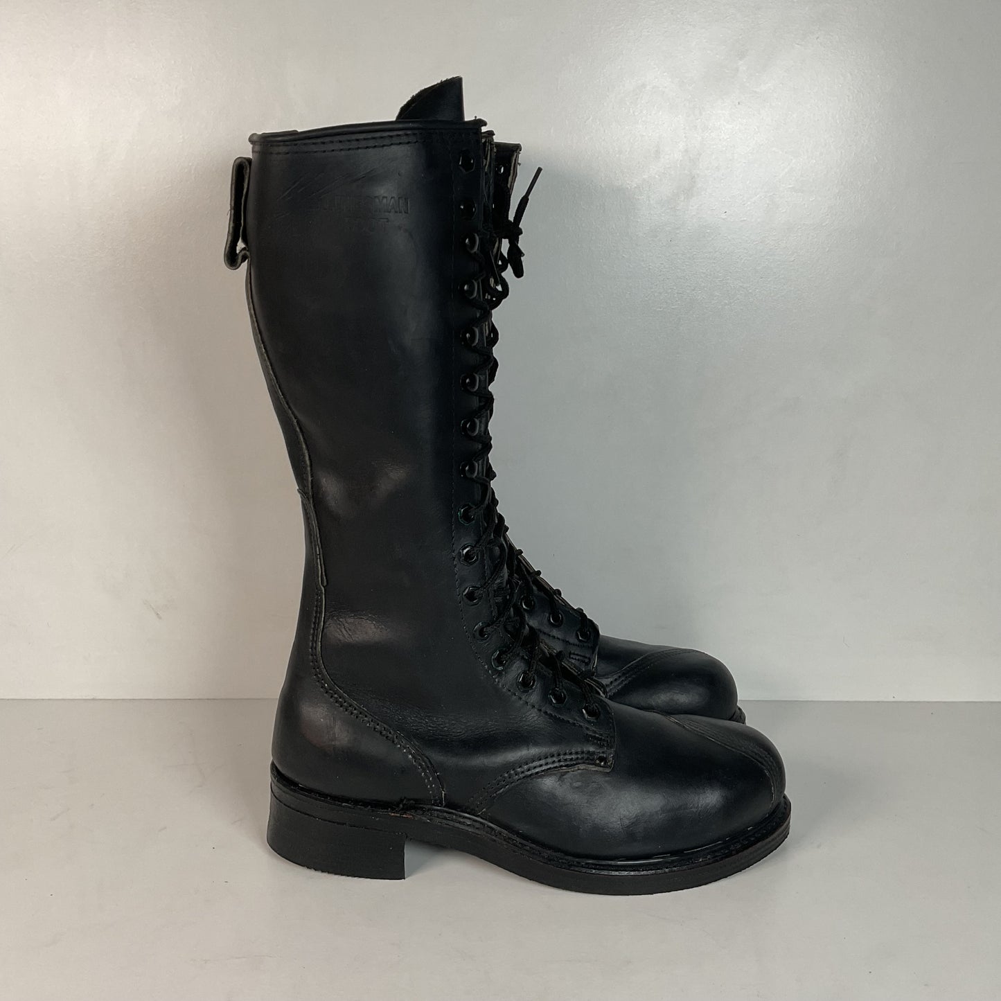 Vintage Carolina Linesman Lace Up Boots 9.5 E USA Made Pole Climber