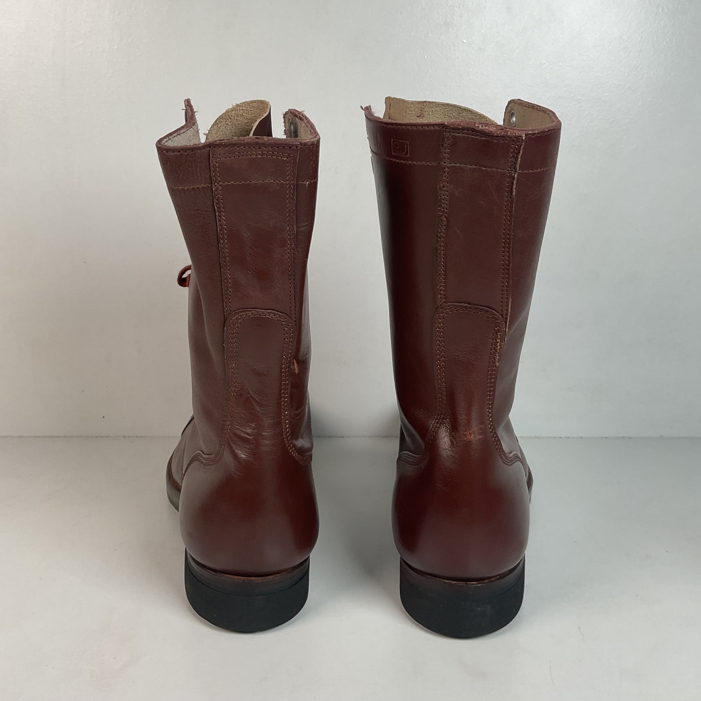 Vintage Vietnam War Brown Jump Boots 11 N (Narrow) Cap Toe Paratrooper