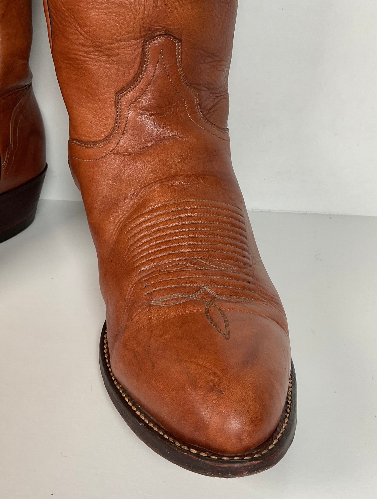 Vintage El Dorado Cowboy Boots | Chocolate Cow | Men’s 11.5 D