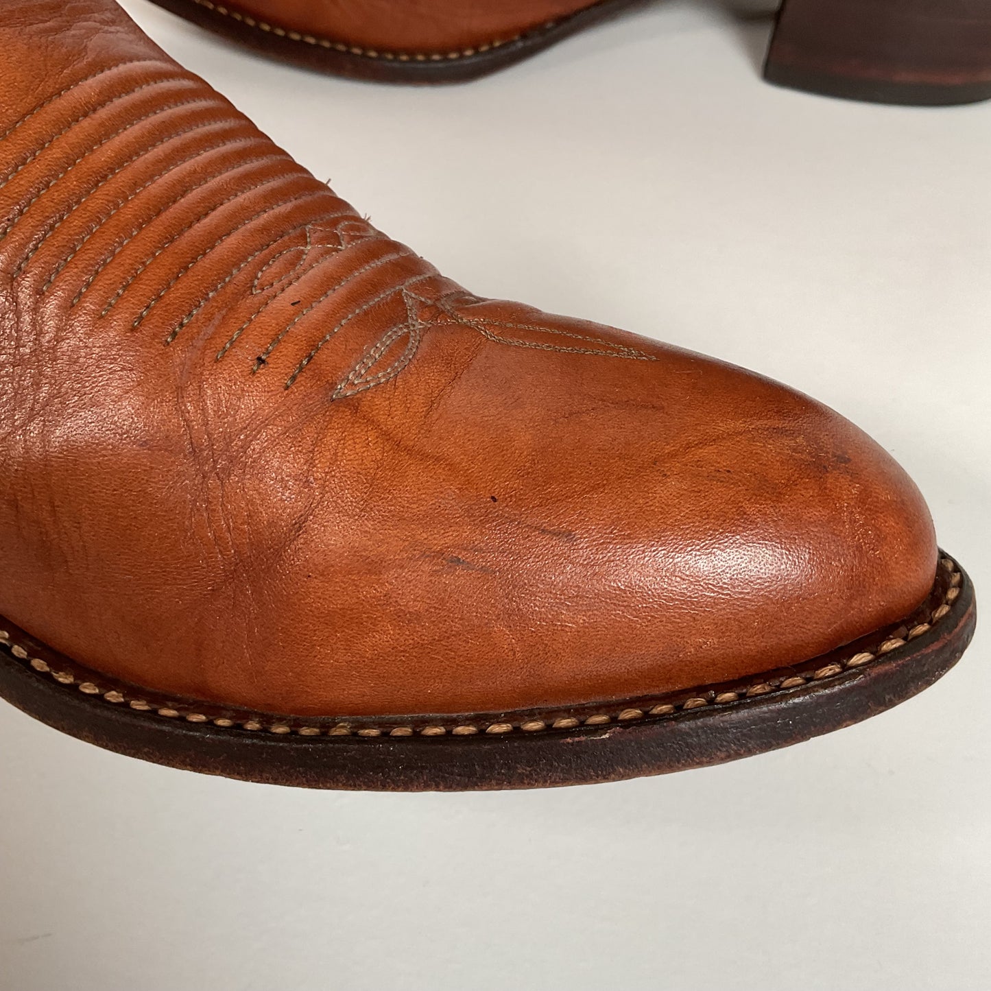 Vintage El Dorado Cowboy Boots | Chocolate Cow | Men’s 11.5 D