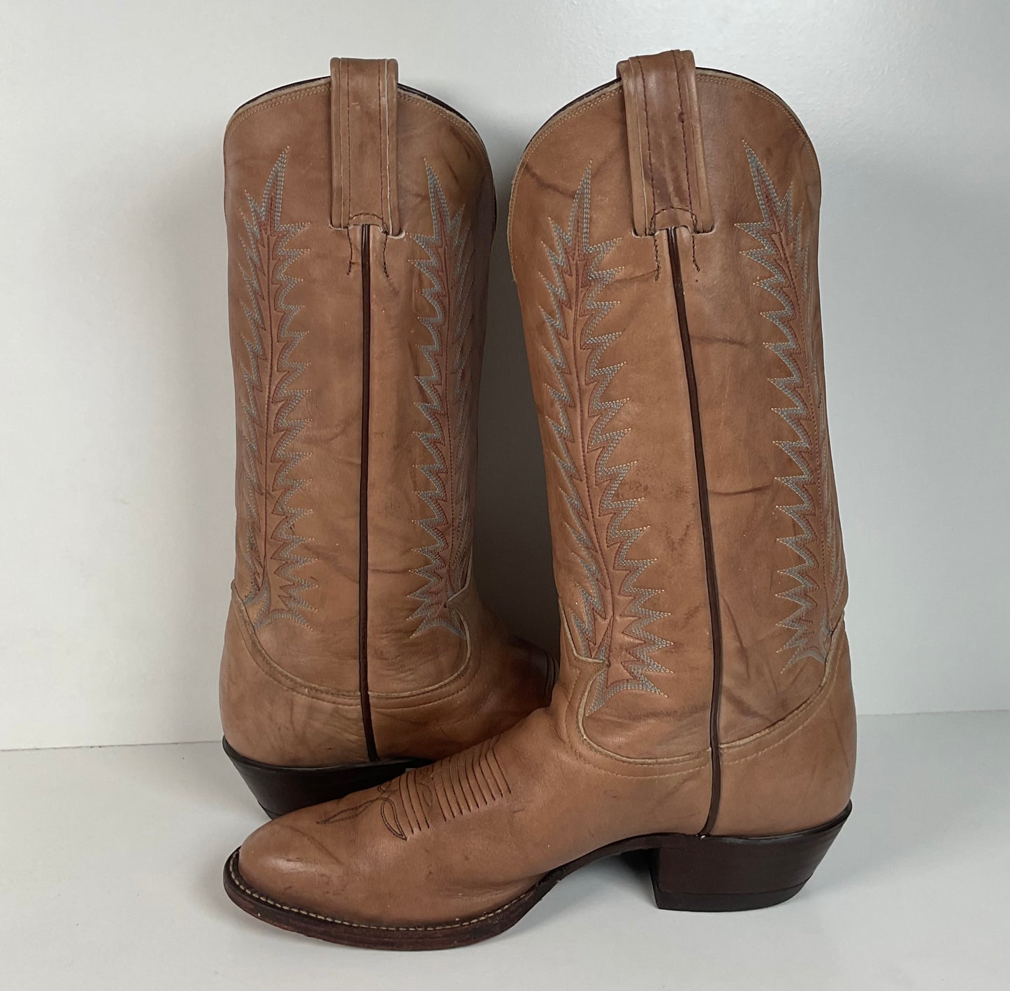 Vintage Tony Lama Gold Label Cowboy Boots | Marbled Leather | Men’s 8 D