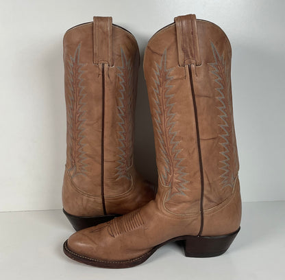 Vintage Tony Lama Gold Label Cowboy Boots | Marbled Leather | Men’s 8 D