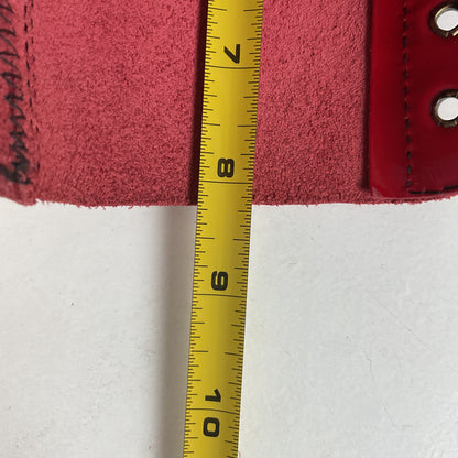 Underground England Lace Up Boots | Safety Toe | Cherry Red Patent | UK 6 | US 8