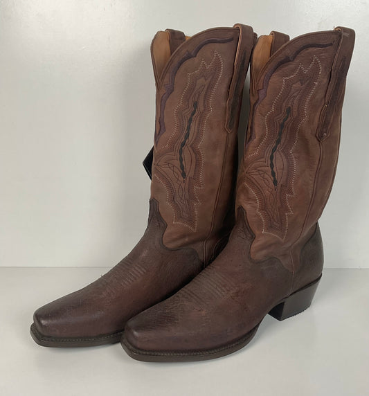 El Dorado Hippopotamus Cowboy Boots 9.5 D Handmade