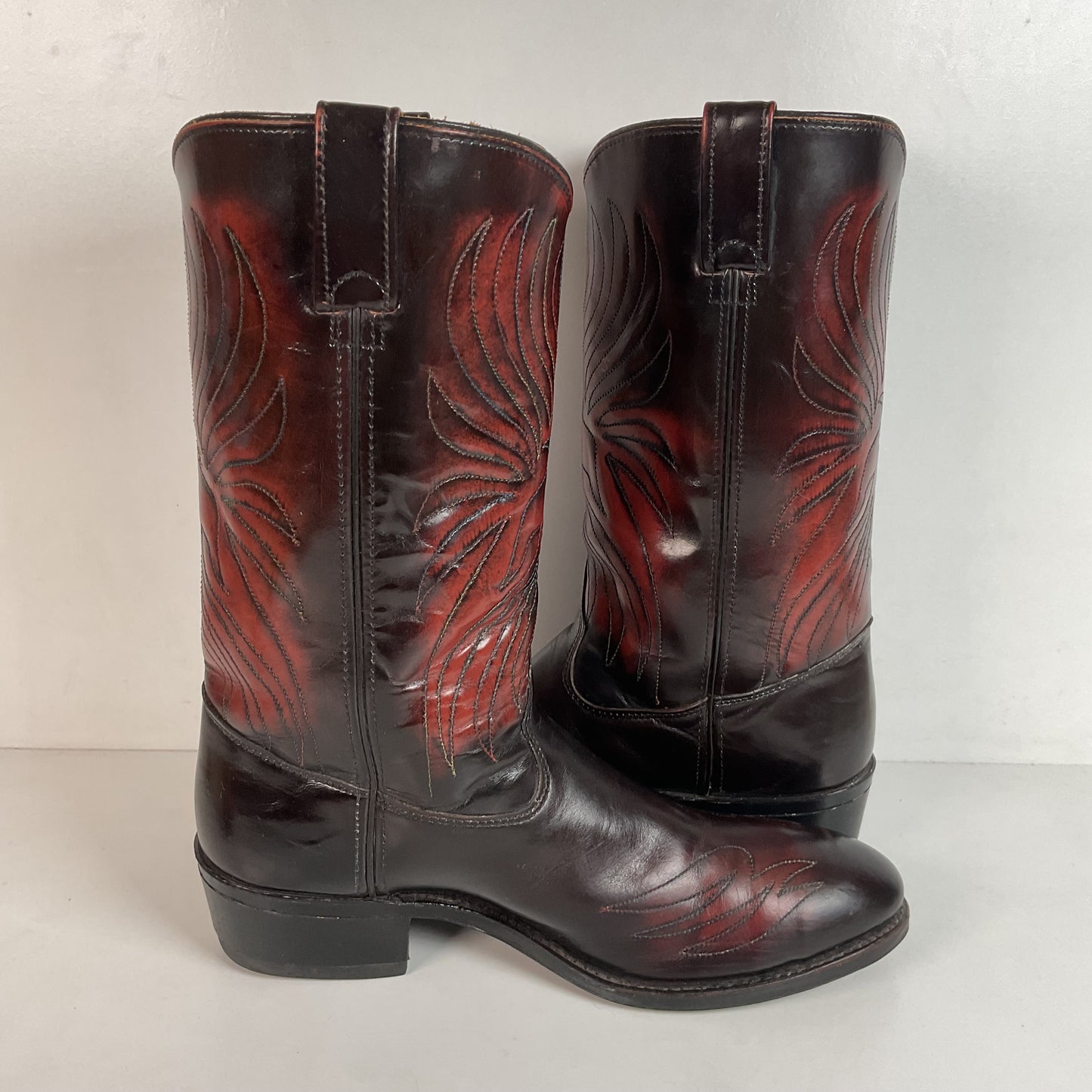 Vintage 1970s Iron Age Thunderbird Cowboy Boots 10.5 D USA Made