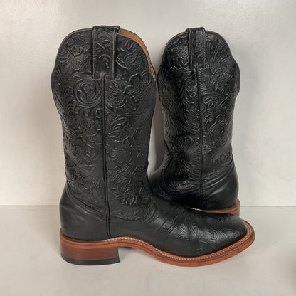 Boulet Tooled Cowgirl Boots 8.5 C Slip Resistant Sole