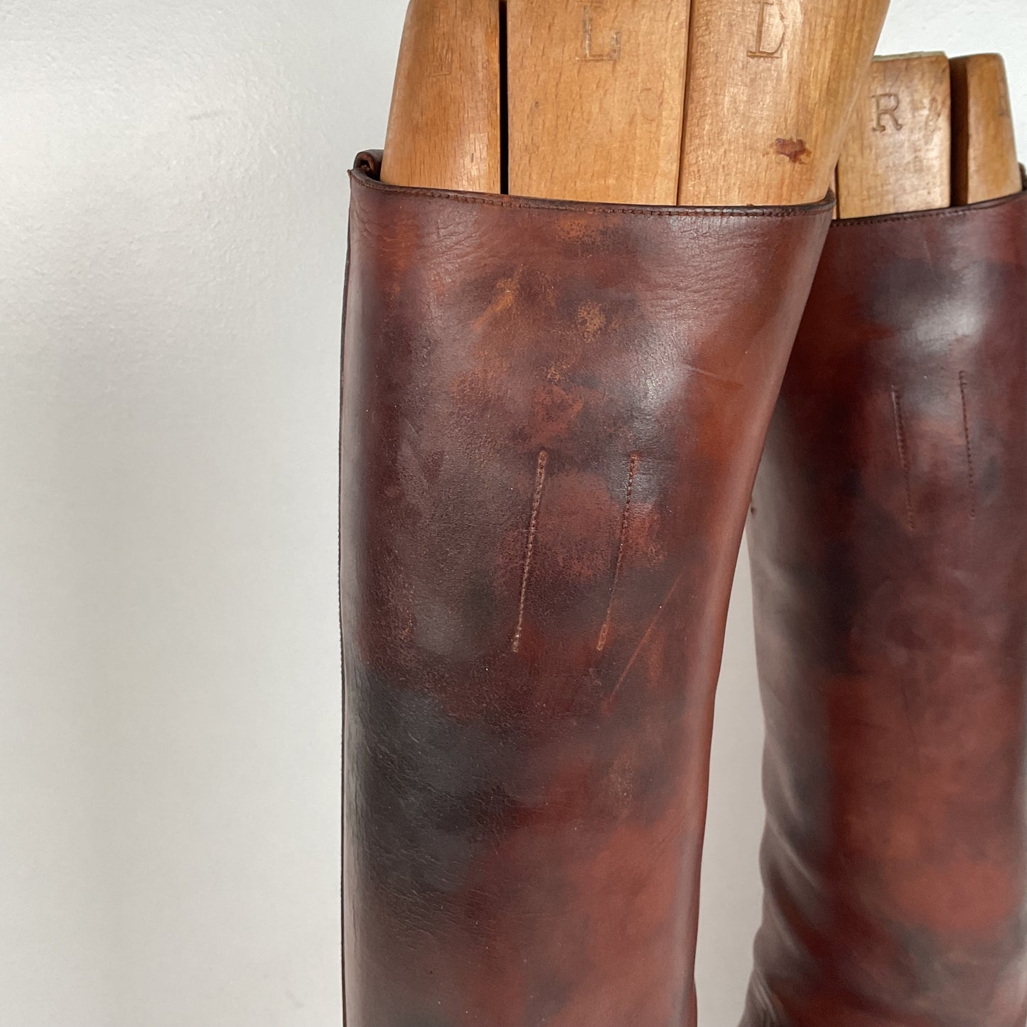 Vintage Peal & Co Polo Riding Boots | Wooden Form | Vanderbilt | King George