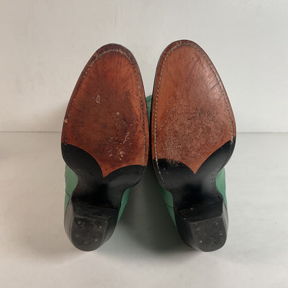 Chris Romero Tall Cowgirl Boots | Sea Foam Green | 6 M