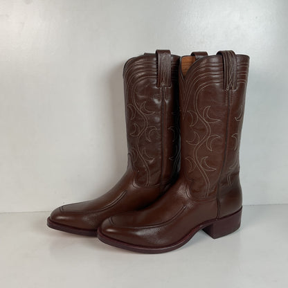 Vintage 1970s Dan Post Cowboy Boots 9 D French Toe