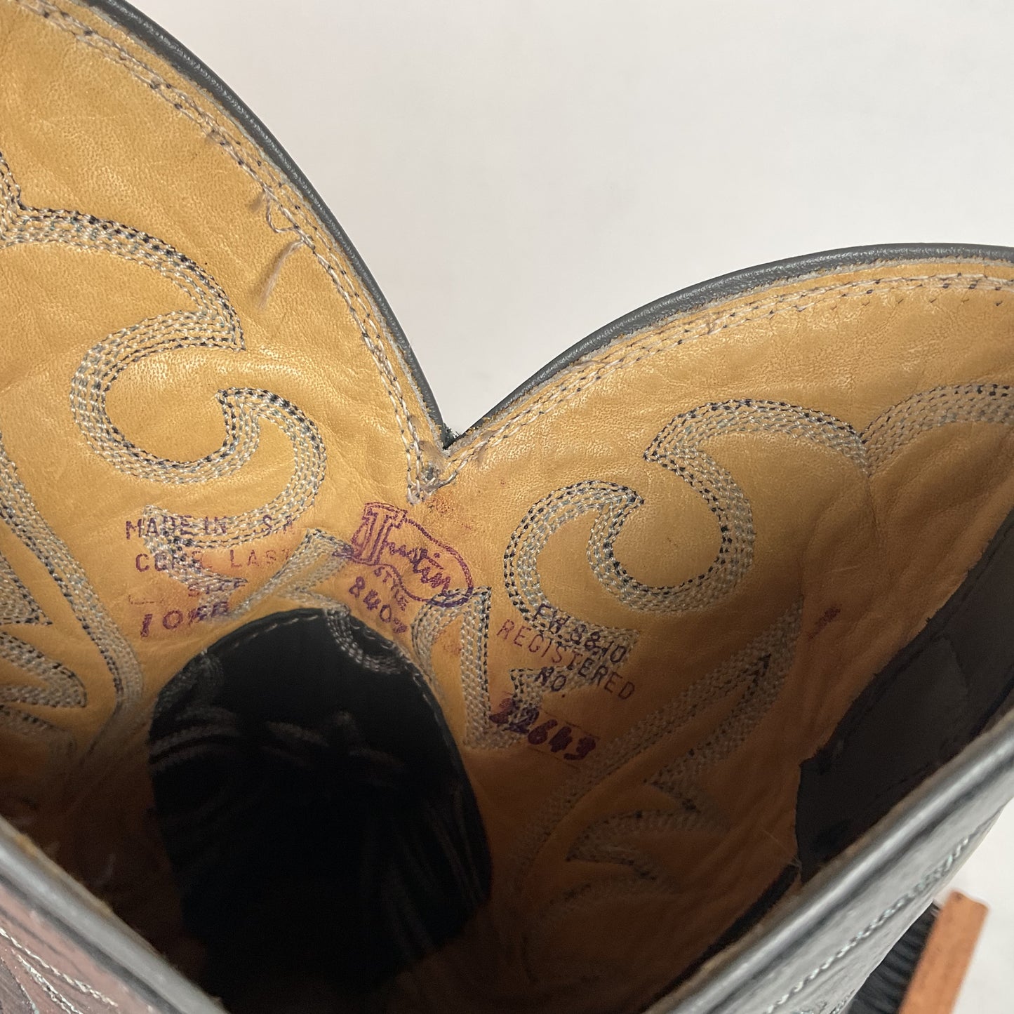 Vintage Justin Teju Lizard Cowboy Boots | Brogued | USA Made | Men’s 10.5 B