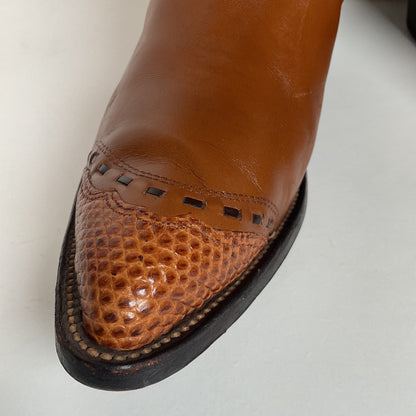 Vintage Nocona Cowboy Boots | Teju Lizard Wingtip | Men’s 10.5 D