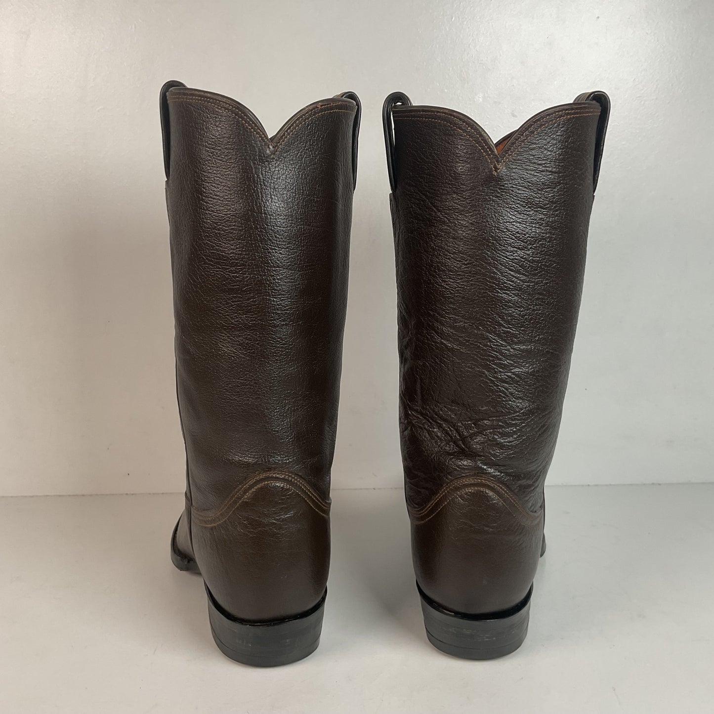1960s Tony Lama Water Buffalo Cowboy Boots 8.5 D Gold Label Exotic
