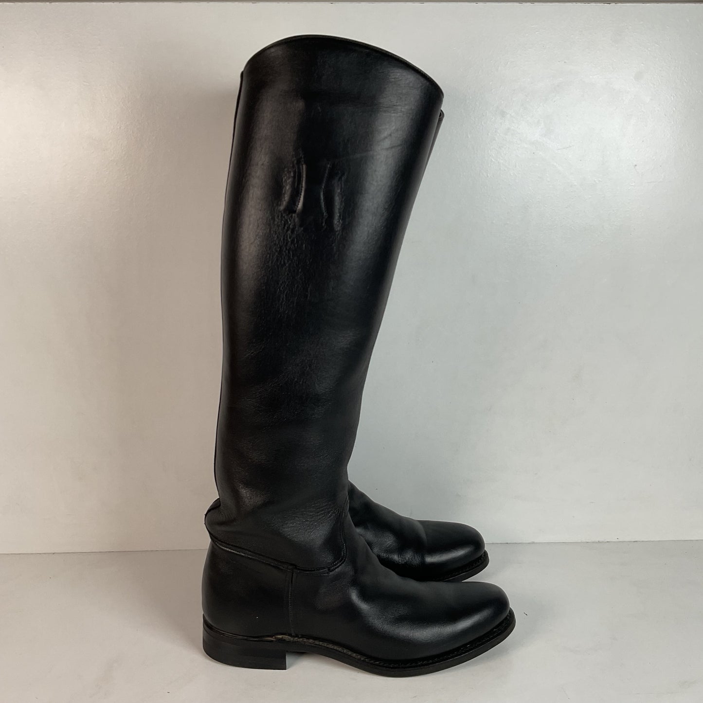 Dehner Women’s Stock Riding Dress Boots 7.5 C USA Made Cloth Pull