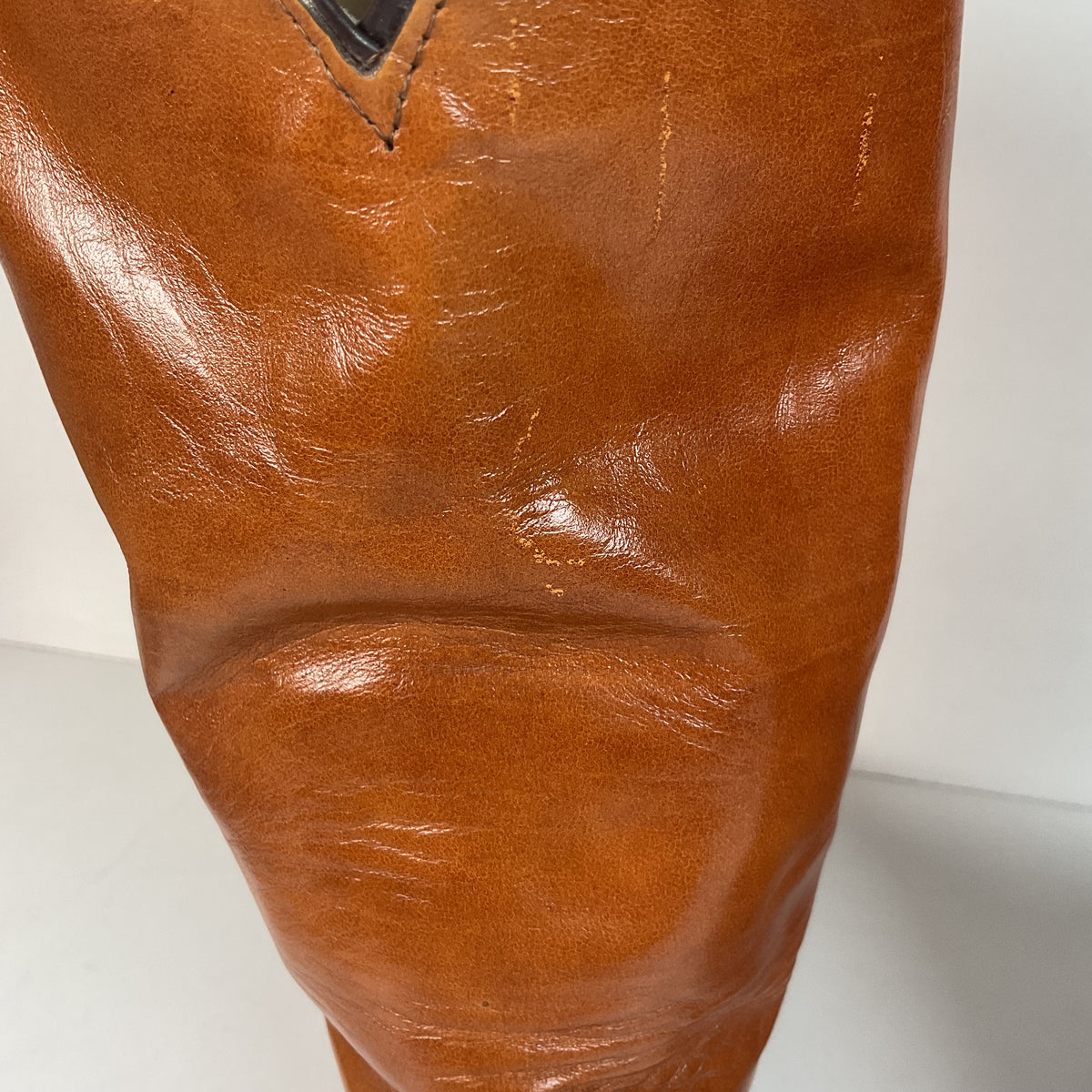 Vintage Frye Cowboy Boots | Burnished Brown Calf | French Toe | Men’s 10.5 D
