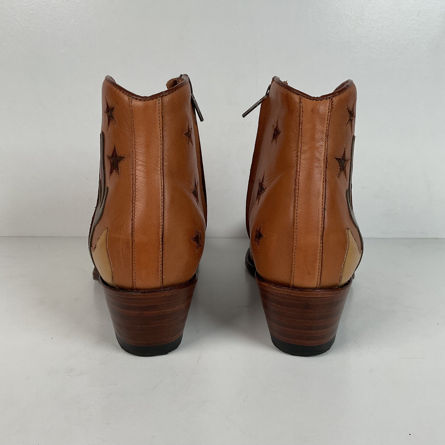 Ranch Road Pee Wee Cowboy Boots | Tooled Desert Inlay | Men’s 8.5 | Women’s 9.5