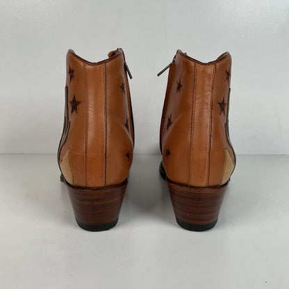Ranch Road Pee Wee Cowboy Boots | Tooled Desert Inlay | Men’s 8.5 | Women’s 9.5