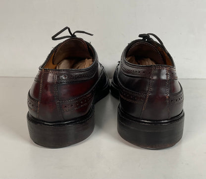 Early Florsheim Imperial Kenmoor Derby Shoes 10 C Shell Cordovan