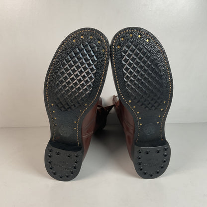 Vintage Vietnam War Brown Jump Boots 11 N (Narrow) Cap Toe Paratrooper