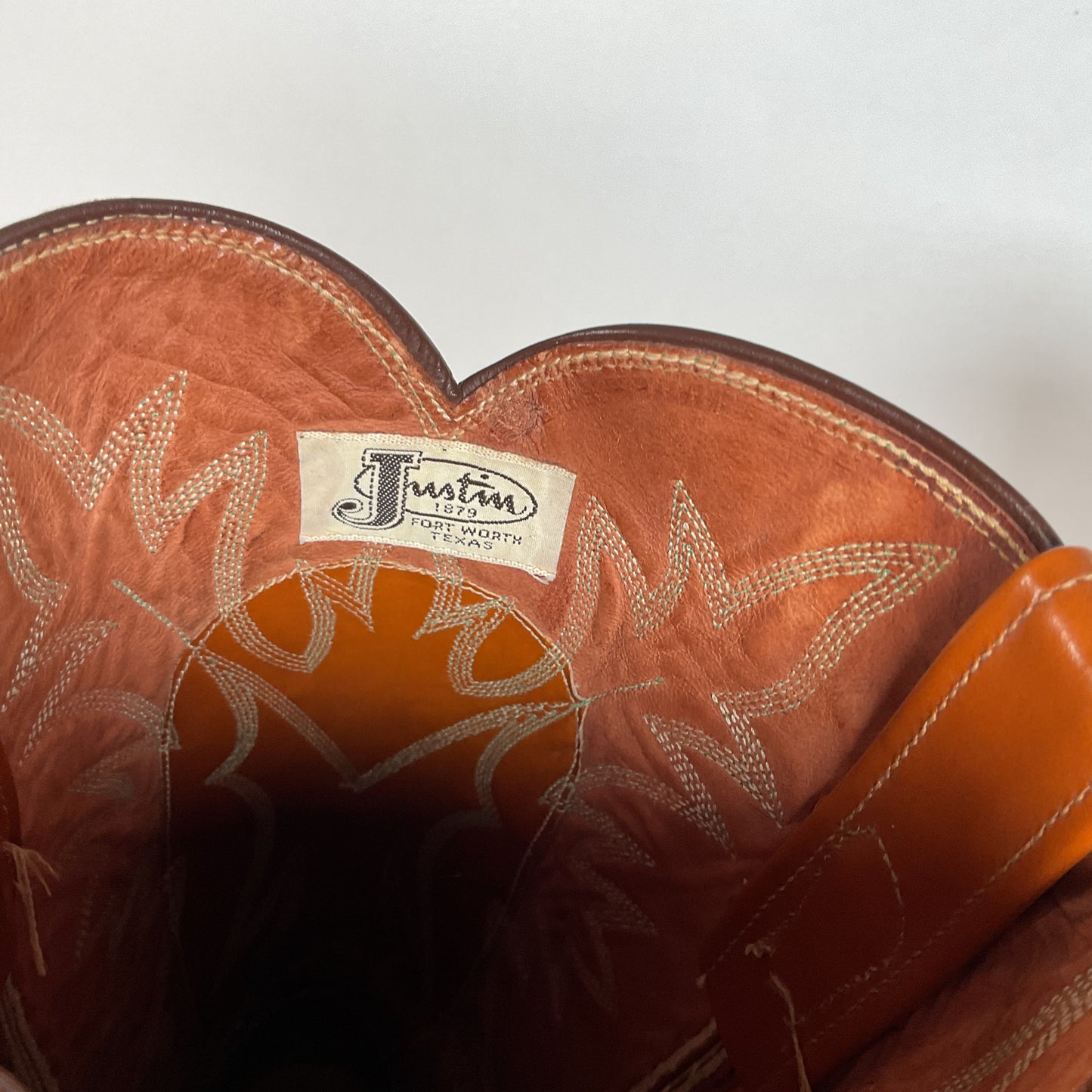 Vintage Justin Fort Worth Cowboy Boots | X Toe | 1960s-1970s | Men’s 9 D