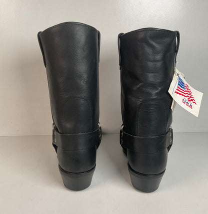 Double Tuff Harness Motorcycle Boots 11 D USA Made Black Oiled