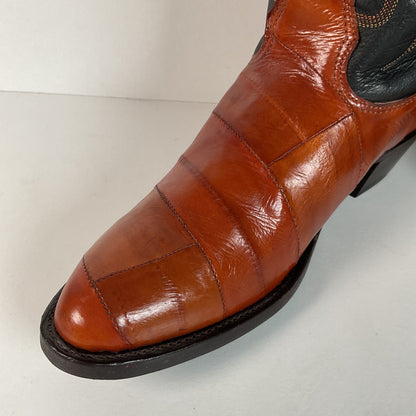 Vintage Nocona Eel Cowgirl Boots | USA Made | Exotic | Men’s 7.5 C | Women’s 8.5