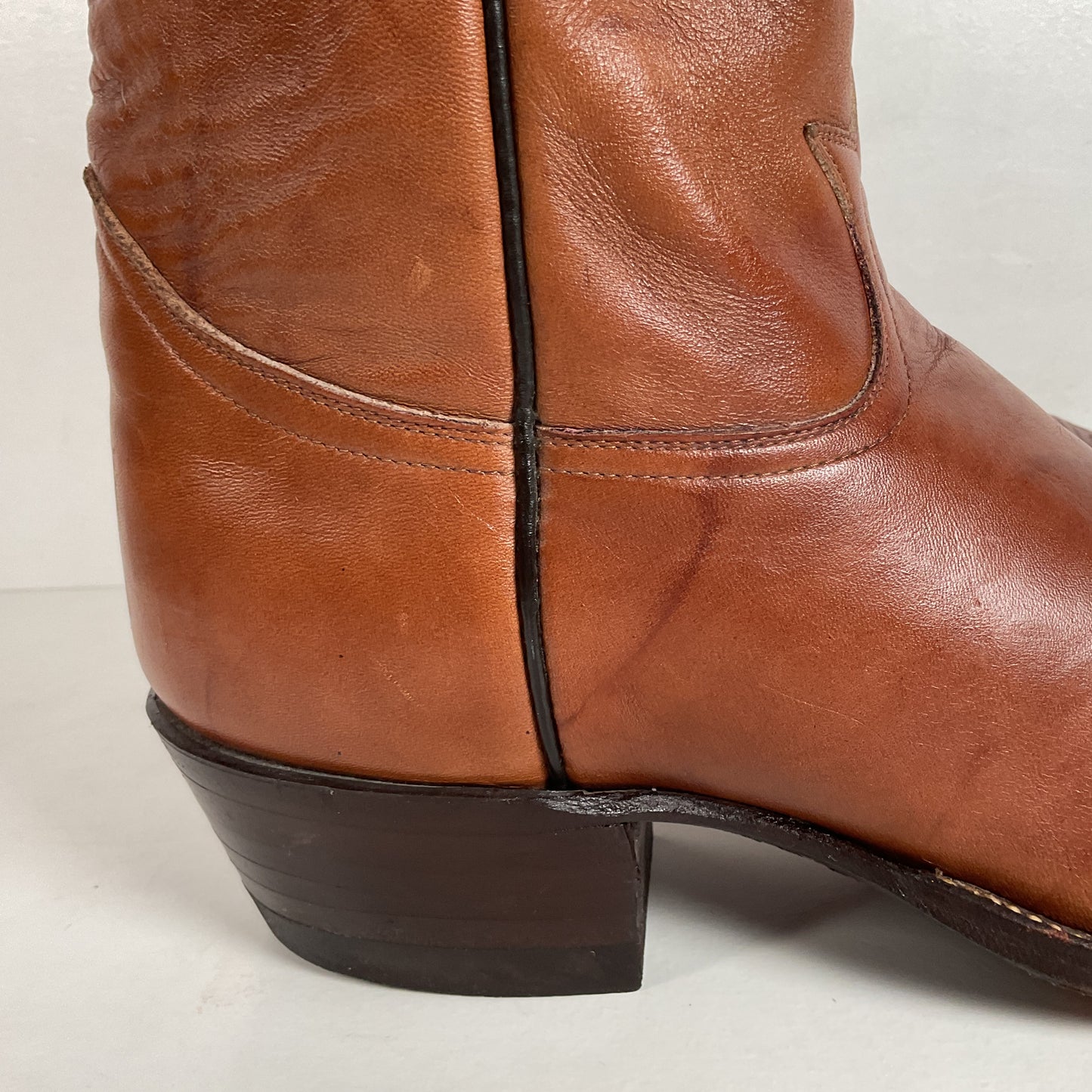 Vintage Tony Lama Cowboy Boots | Chocolate Cow | Men’s 11.5 D