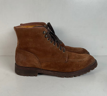 Frye Will Suede Lug Boots 11 M USA Made Rough Out