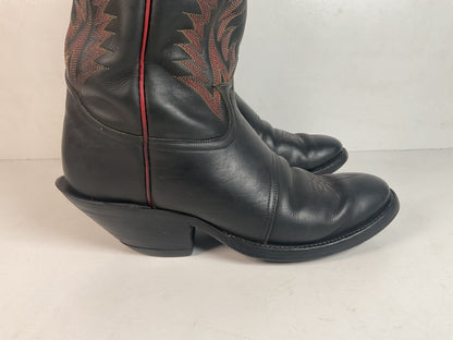 Vintage Tony Lama Tall Buckaroo Boots 11 D Thick Hide
