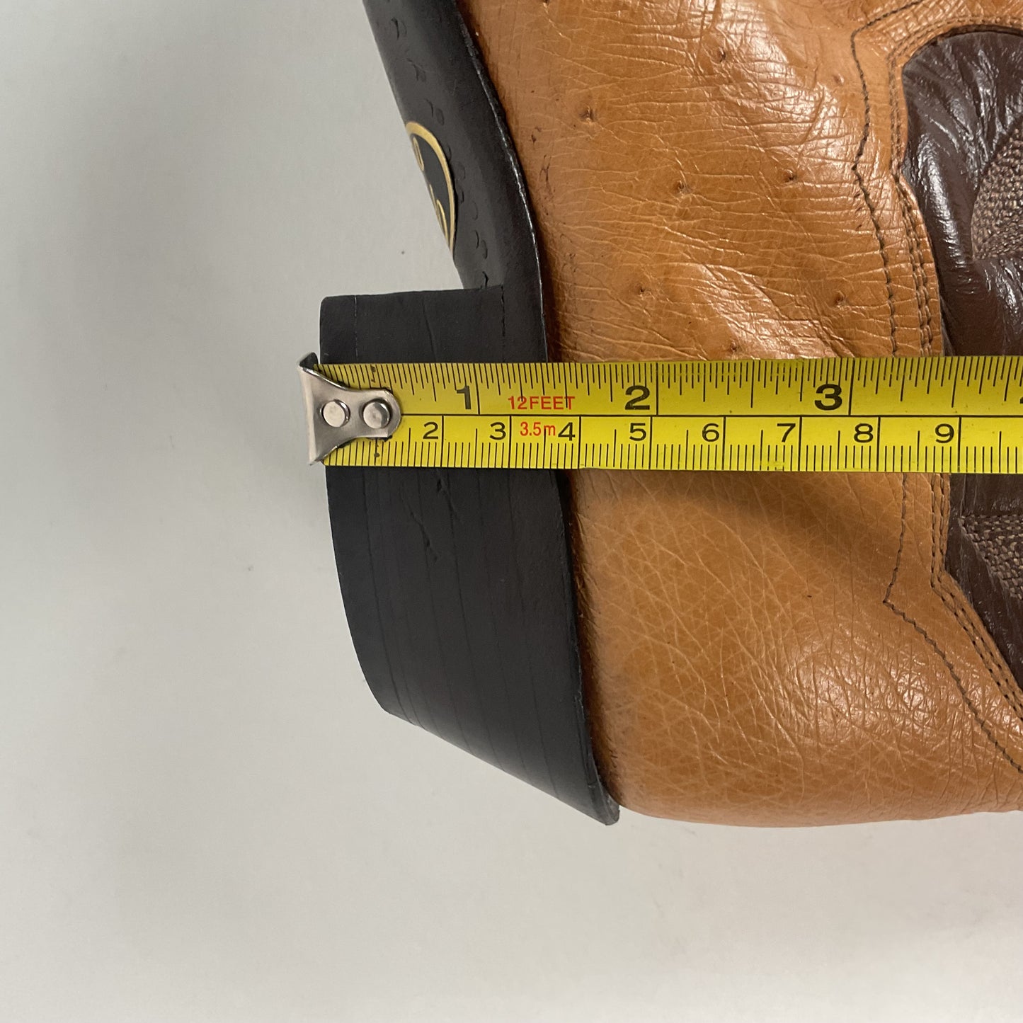 Vintage Panhandle Slim Cowboy Boots | Ostrich Leg & Smooth | Set of (2) | 8 D