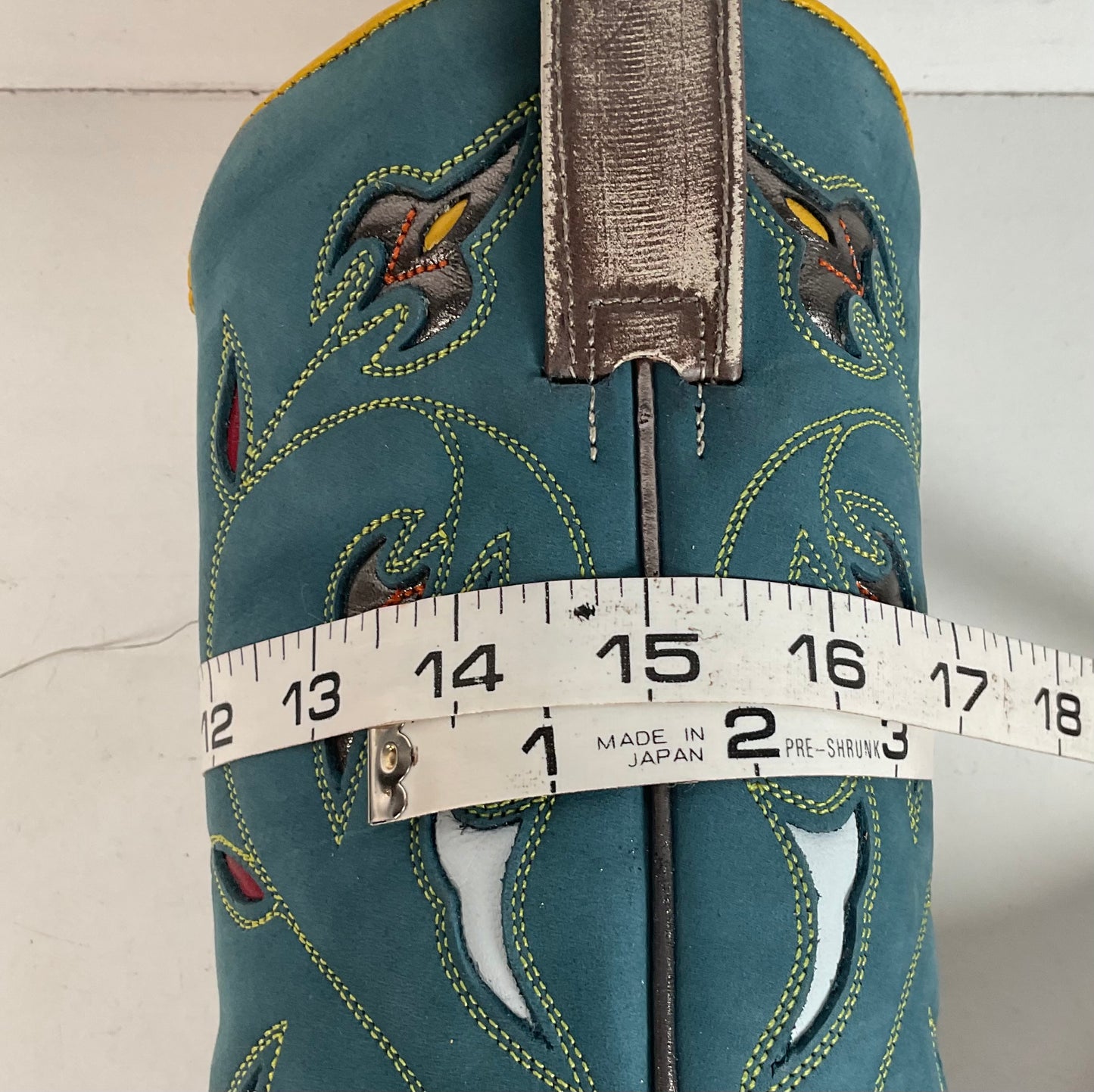 Frye Metallic Cowgirl Boots 7 M Tooled Inlay Snip Toe