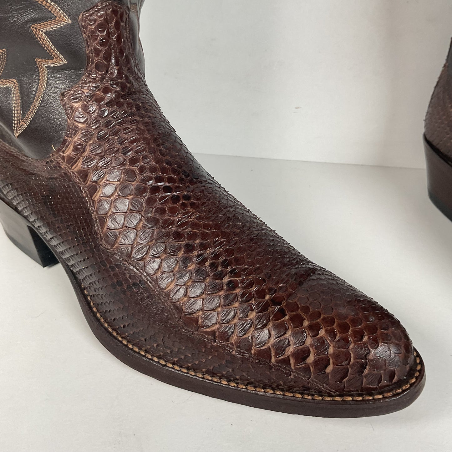 Vintage Dan Post Snakeksin Cowboy Boots | Exotic | USA Made | Men’s 9.5 D