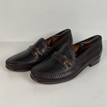 David Eden Lizard Loafers | Dark Brown | Men’s 10.5