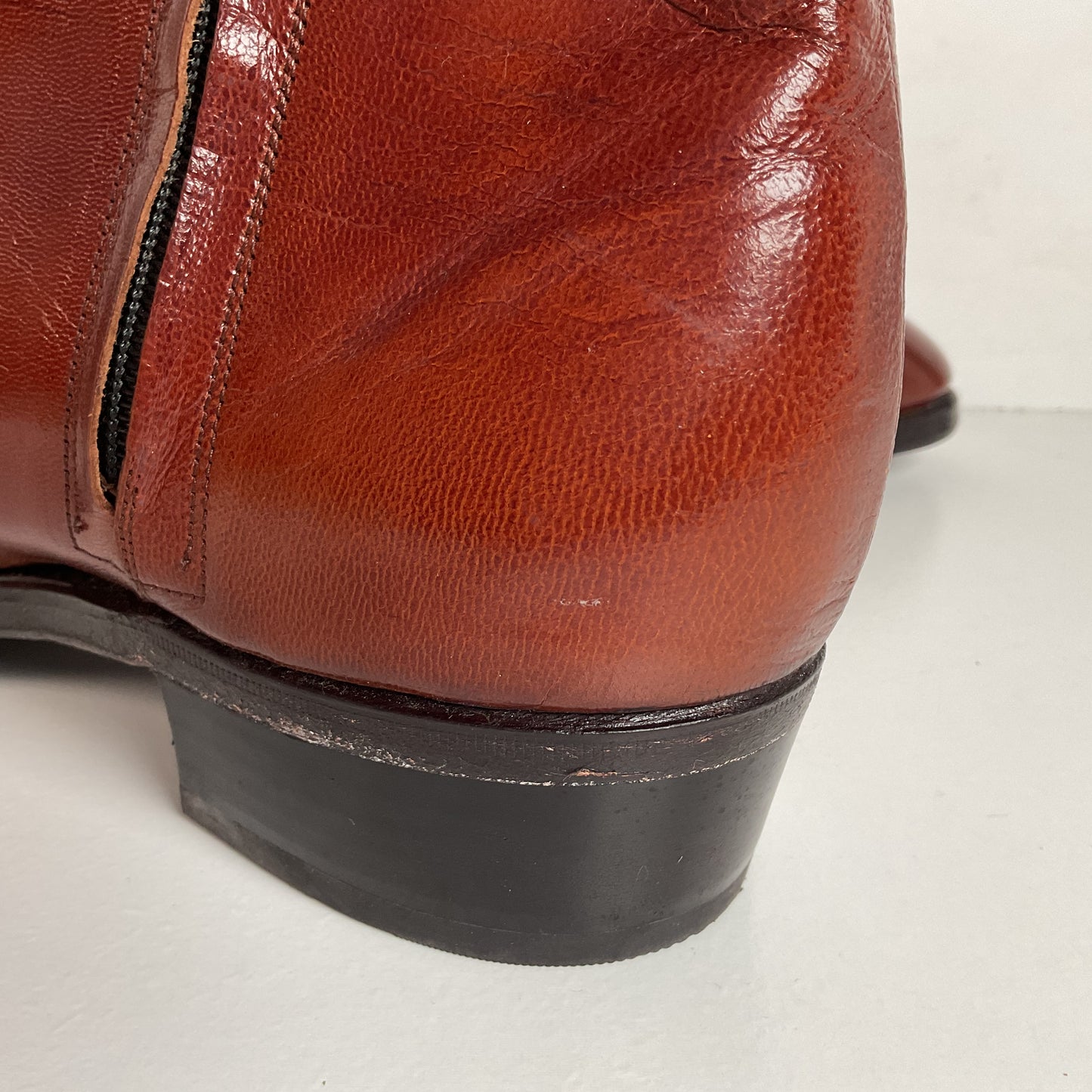 Vintage Florsheim Beetle Boots | Chelsea Style | Burnished Brown | Men’s 11 D