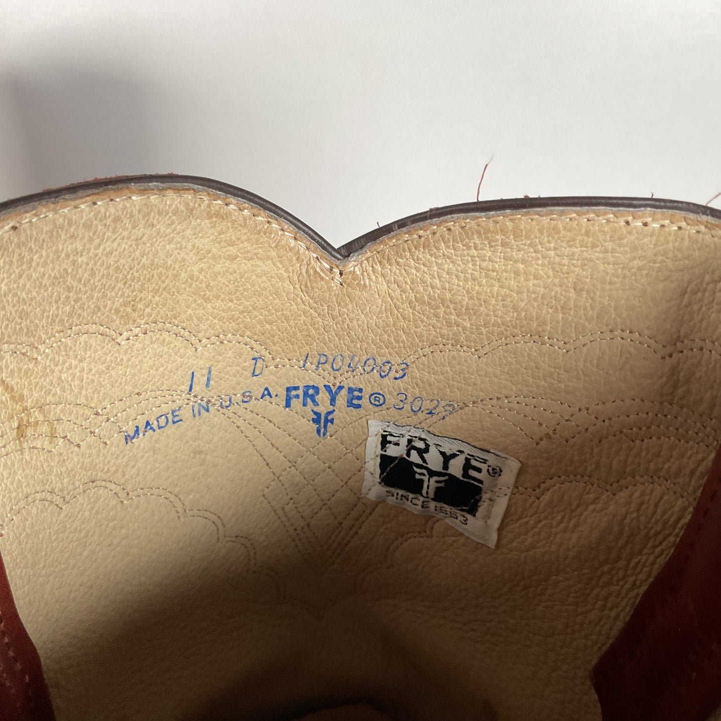 Vintage Frye Cowboy Boots | Chocolate Cow | USA Made | 1980s | Men’s 11 D