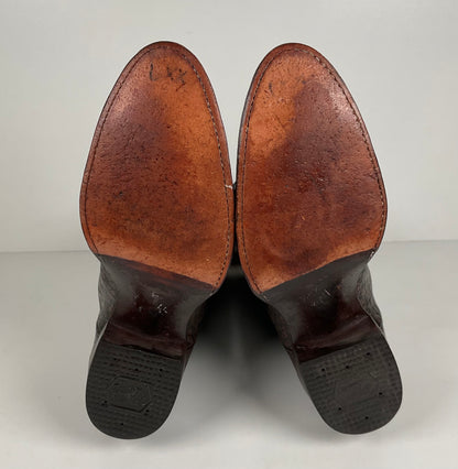 Vintage Tony Lama Caribou Buckaroo Boots | Exotic | Gold Label | Men’s 10 D