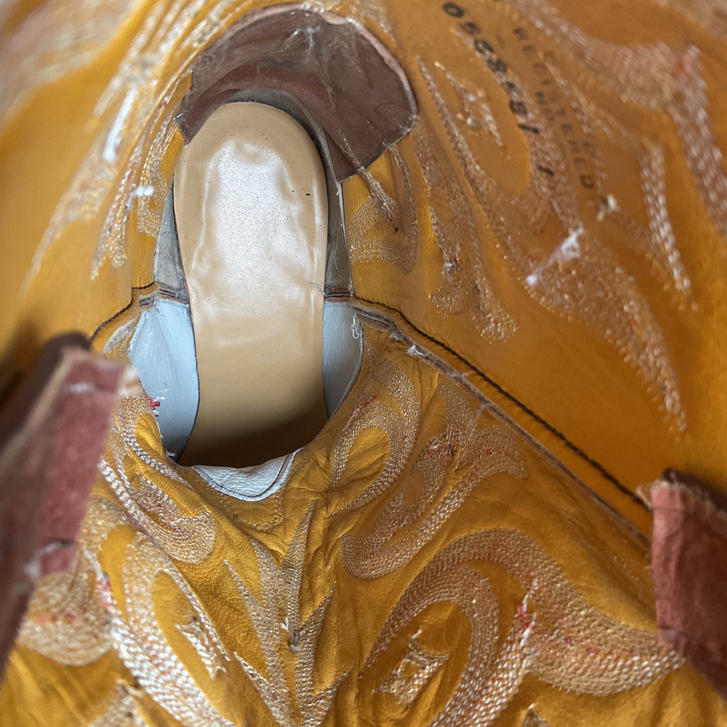 Justin Elephant Cowboy Boots 9.5 D Exotic USA Made Exotic